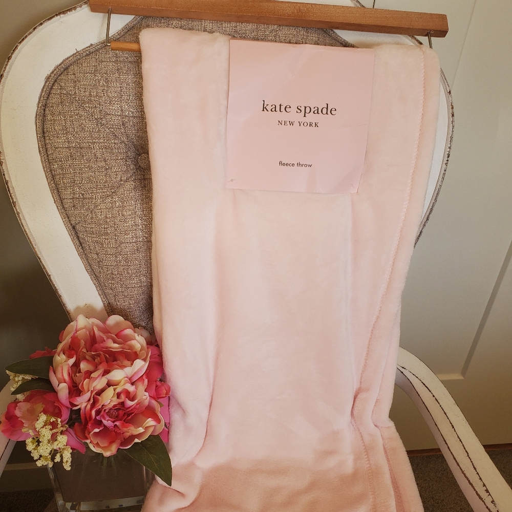 Kate Spade Fleece Throw Blanket - NWT